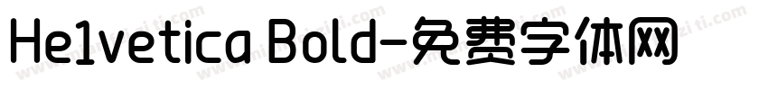 He1vetica Bold字体转换